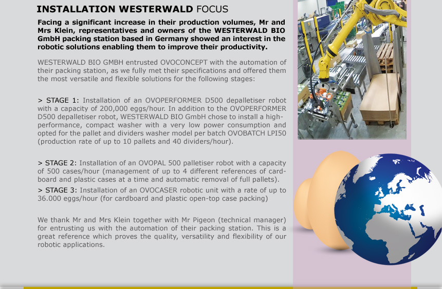 INSTALLATION WESTERWALD FOCUS  