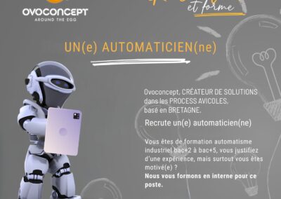 ovoconcept recrutement automaticien secteur avicole